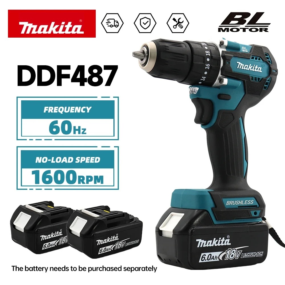 Makita Drill Ddf484 - Makita DDF487 18V Bor Palu Tanpa