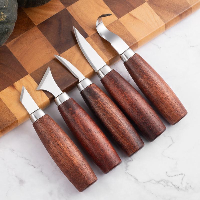Woodworking Hand Tools - 5 Pcs Set Pahat Ukir Kayu