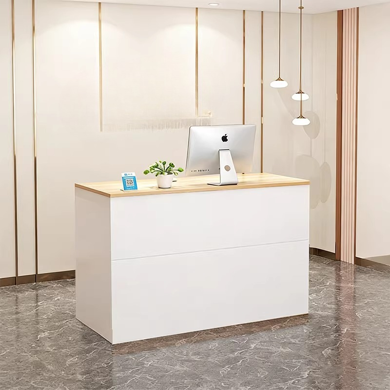 Woodworking Institute - Meja Resepsionis Mewah Beauty Institute Infodesk