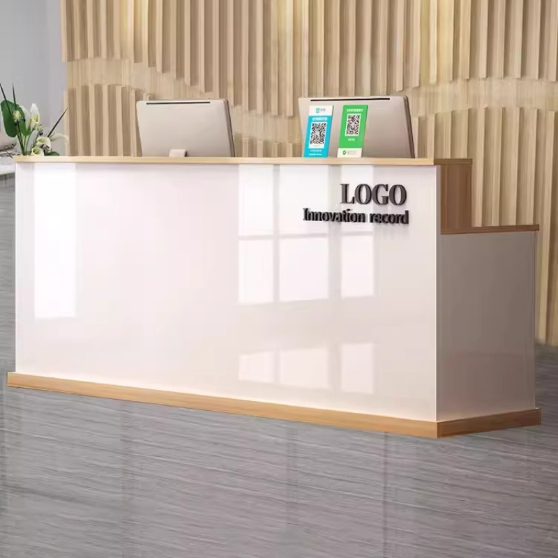 Woodworking Institute - Meja Resepsionis Beauty Institute, Meja Infodesk