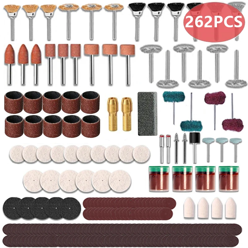 Woodworking Videos - 147/262 buah/lot peralatan listrik Set Aksesori