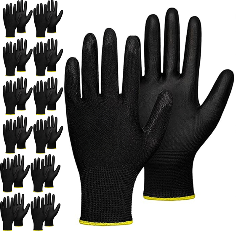 Woodworking Gloves - Sarung tangan kulit nilon PU, lapisan