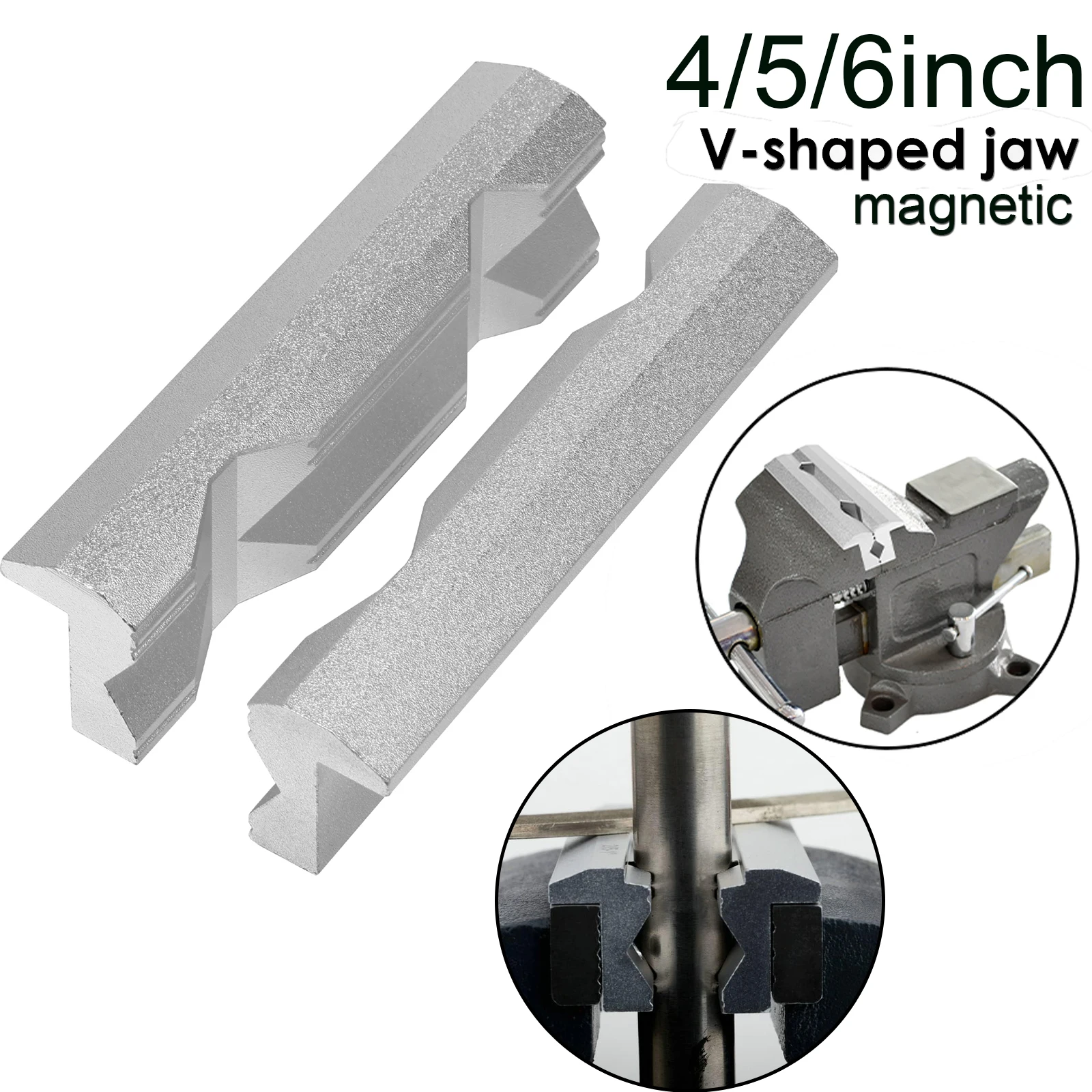 Woodworking Vise Types - Pelindung Rahang Vise Magnetik 4/5/6 inci