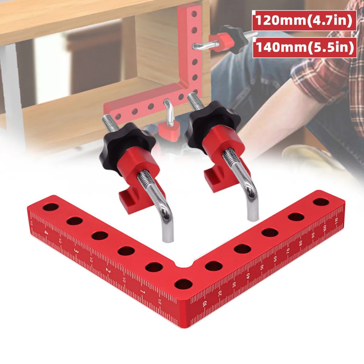 Woodworking Z Clips - 1 Set klem pemosisian 90 derajat,