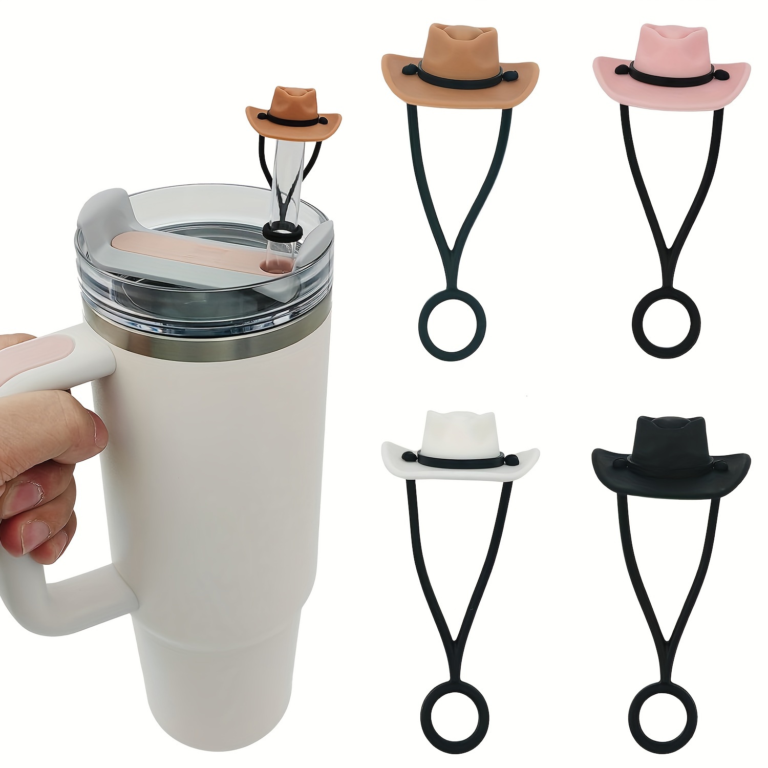 Hand Plane Stanley - Topi koboi silikon penutup sedotan topi