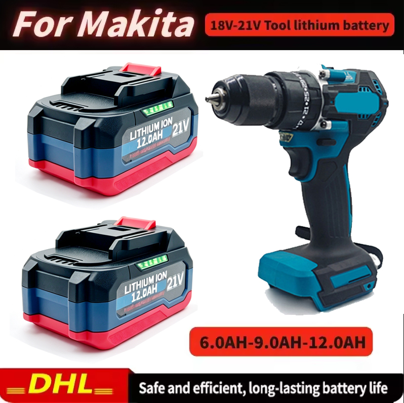 Makita Drill Ddf484 - Baterai Lithium Isi Ulang 18V 21V