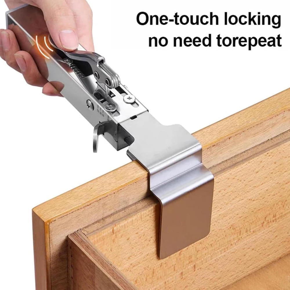 Woodworking Z Clips - Klem Pemasangan Depan Laci Pemasangan Cepat,