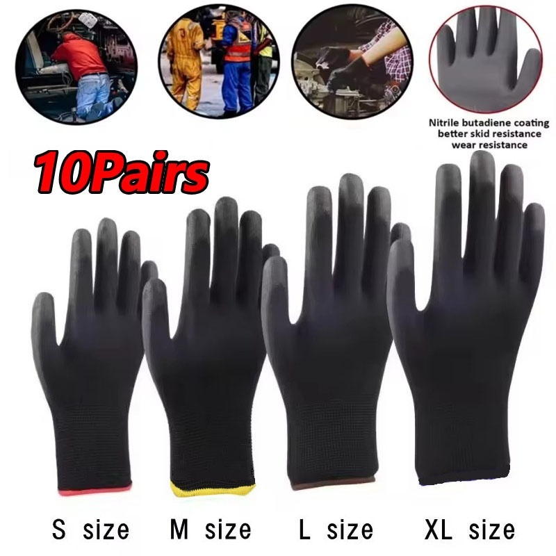 Woodworking Gloves - 10 Pasang Sarung Tangan Keselamatan Kerja