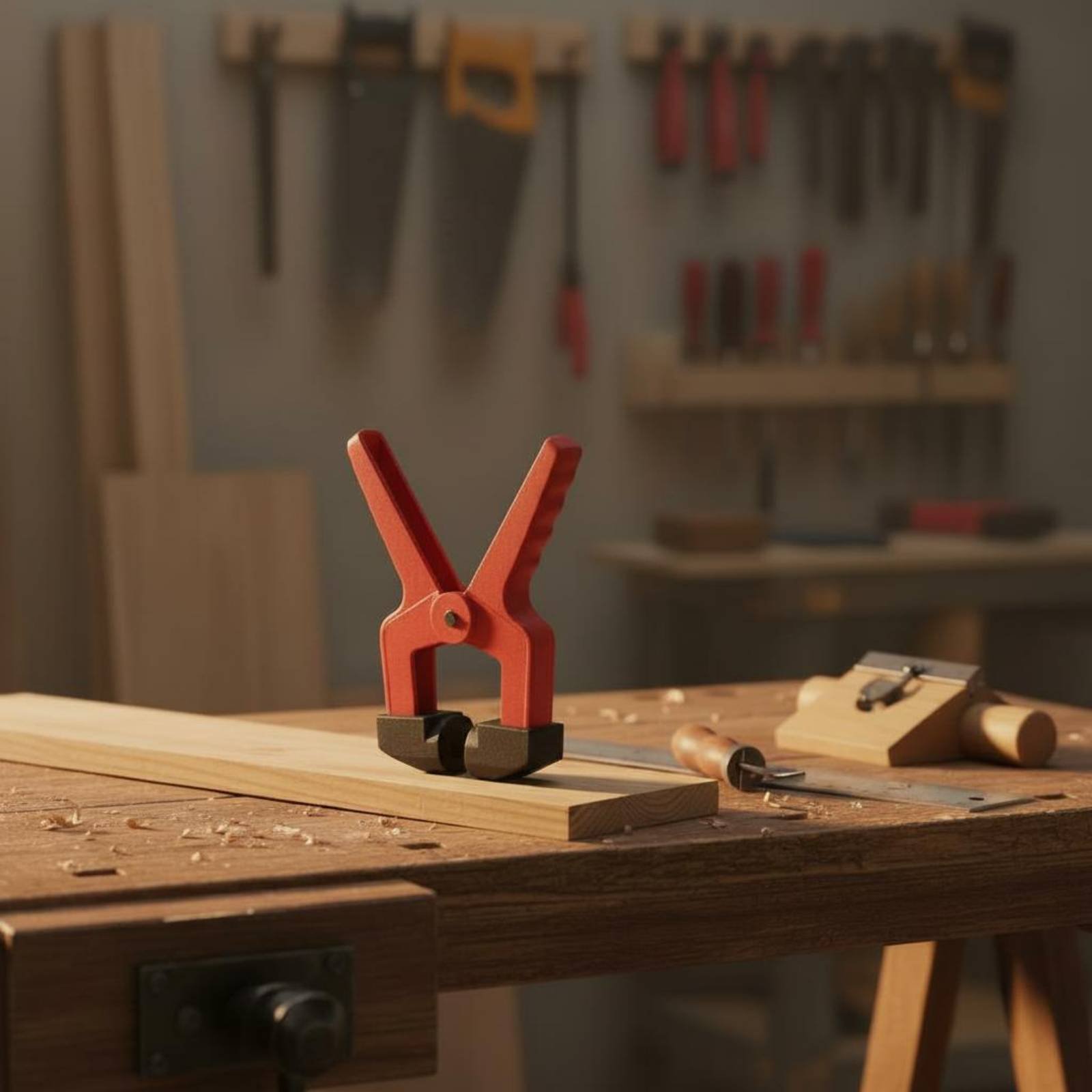 Penjepit Segitiga Warna Merah  - Woodworking Hand Tools ulasan dan harga