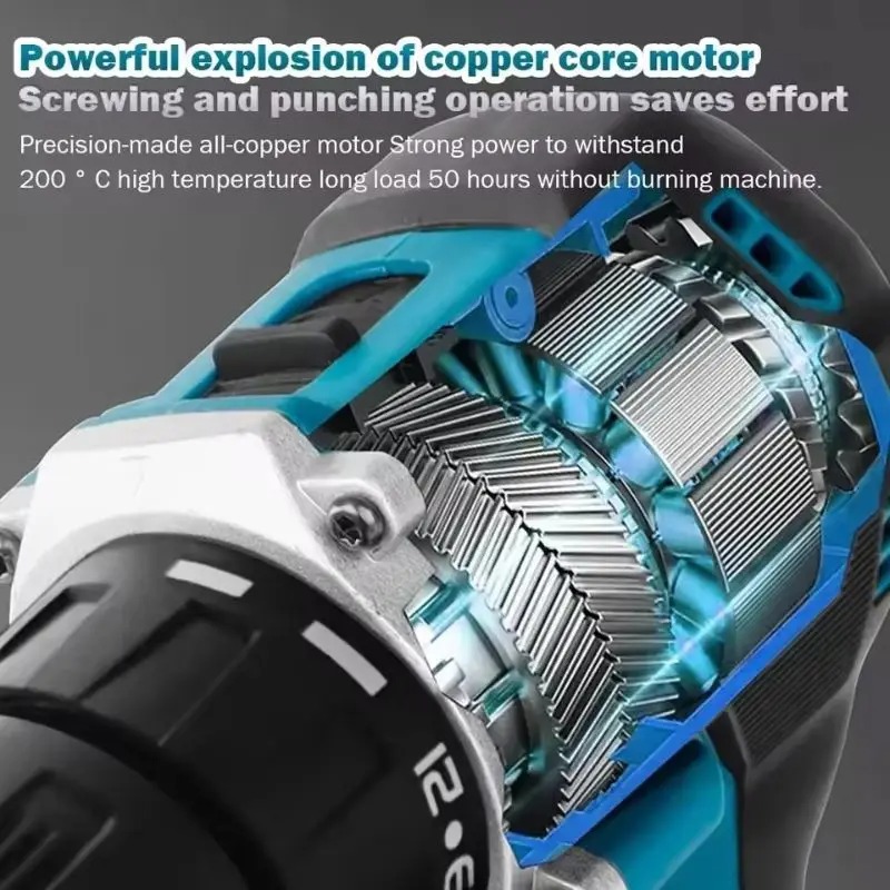 Makita Asli. DDF487 Bor Tanpa  - Makita Drill Ddf484 ulasan dan harga