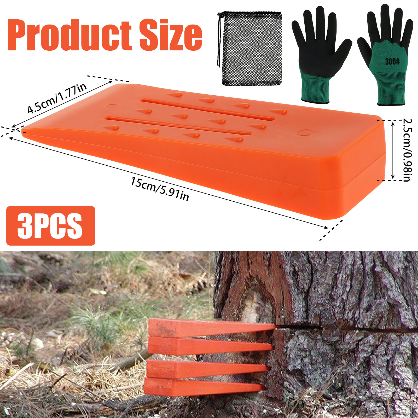 3 buah potongan pohon Wedges t - Woodworking Gloves ulasan dan harga