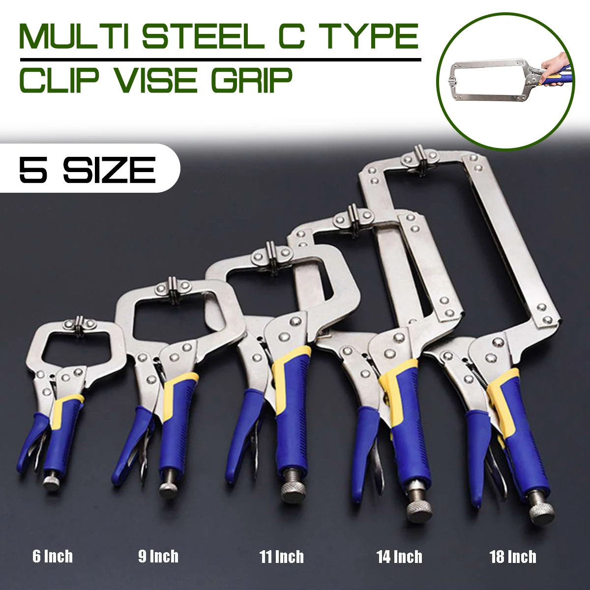 Pegangan klip baja multifungsi - Woodworking Vise Types ulasan dan harga