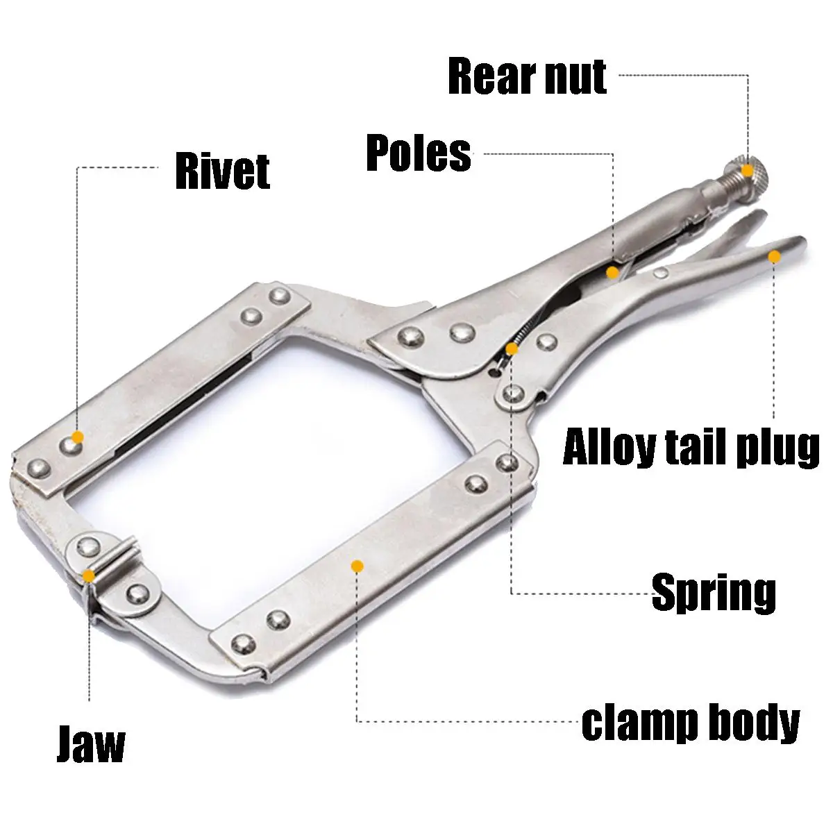 Pegangan klip baja multifungsi - Woodworking Vise Types ulasan dan harga