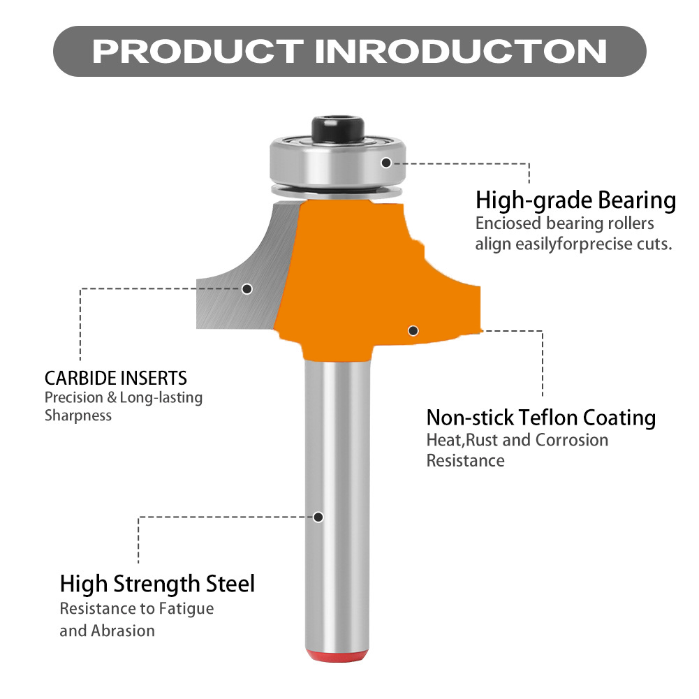 1/4 6mm Shank Corner Round Ove - Woodworking Usa ulasan dan harga