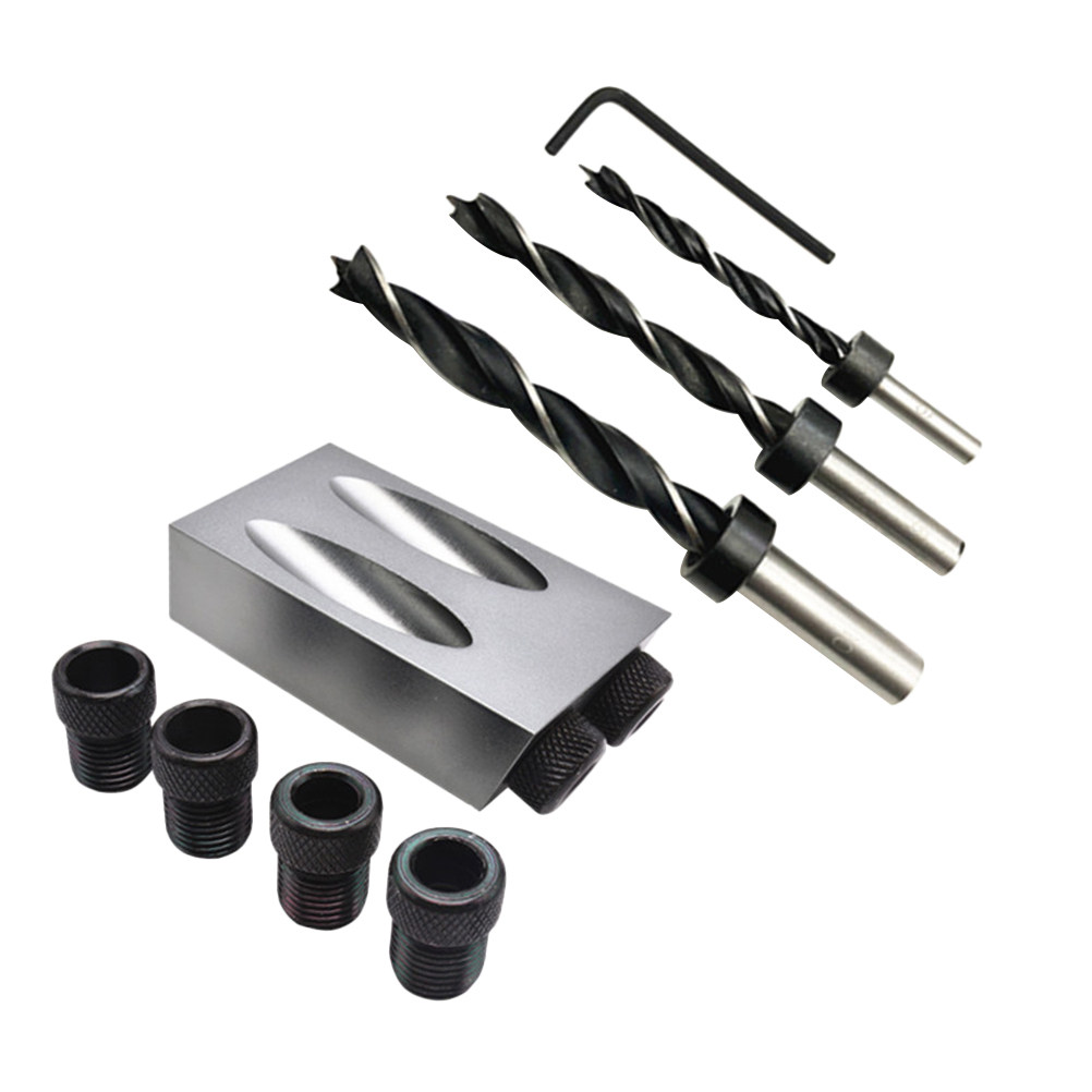 34pcs Set Bor Lubang Miring 15 - Woodworking Kit ulasan dan harga