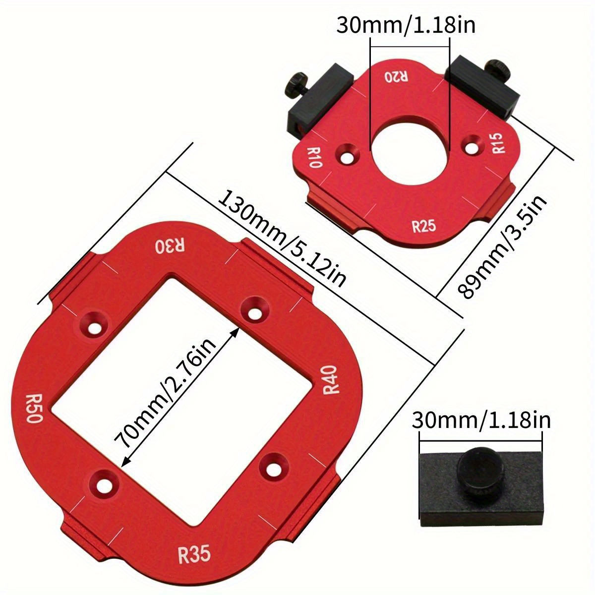 2 buah Template Penentu Posisi - Woodworking Routers ulasan dan harga